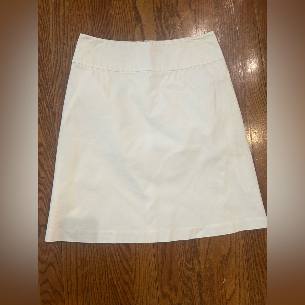 Banana Republic white A-Line Skirt